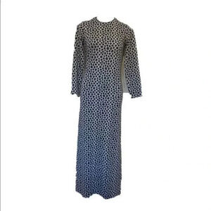 - Richard Kaplan Wool long animal print dress